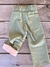 PANTALON RECTO LIENZO VERDE - comprar online