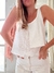 MUSCULOSA RECORTES COMBINADA BLANCA - comprar online