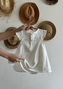 VESTIDO GASA BLANCO en internet