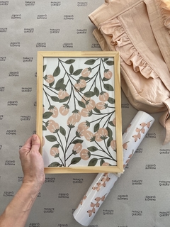 CUADRO 20x30 FLORES ROSAS - comprar online