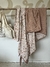 FUNDA ACOLCHADO _ flores ocre y rosa_ reversible