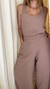 PANTALÓN PALAZZO MARRÓN TALLE ÚNICO - comprar online