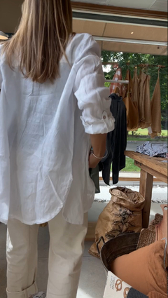 CAMISA LINO BLANCA - paraqtequedes