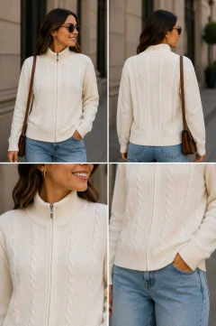 Campera con trenza - comprar online
