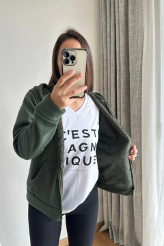 Campera con piel