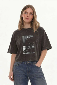 Remera box nevada estampada