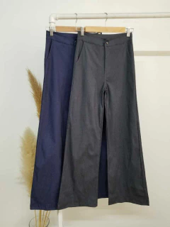 Pantalon Wide leg simil Jean - comprar online