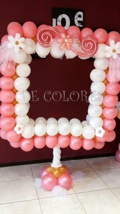 MARCOS PARA FOTOS - ALE DE LUCA arte con globos