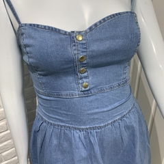 Vestido Jeans Morena Bella Barrado Claro - comprar online