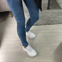 Calça com Cinta Lavagem Média Bruna - Loja Online DoMeuJeito - calçados, roupas e acessórios para o seu look 