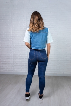 Cropped Jaqueta Caramella Jeans Bicolor na internet