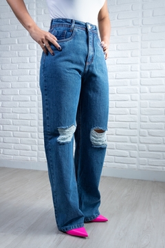 Calça Jeans Wide Leg Florinda