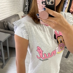 Pijama Evanilda Shorts Manga Curta Minnie Donut - comprar online