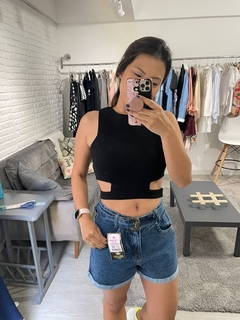 Cropped Benê Trapézio Tira Lateral - loja online