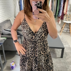 Vestido S.Line Animal Print Midi - comprar online