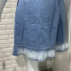 Vestido Jeans Morena Bella Barrado Claro - loja online