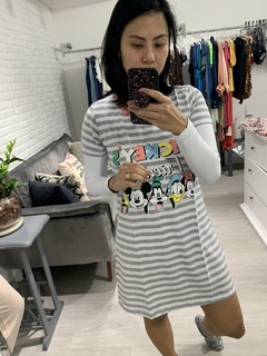 Camisola Evanilda Turma Mickey Listrada Mãe - comprar online