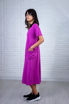 Vestido Deila Viscolycra Midi Largo - comprar online