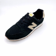 Tênis New Balance WL373 Preto com Dourado