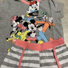 Pijama Evanilda Shorts Infantil Filha Turma do Mickey Cinza na internet