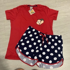 Pijama Evanilda Short Doll Filha Mônica Infantil - comprar online