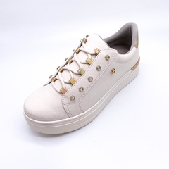 Tênis Via Marte Furtacor Off White Dourado