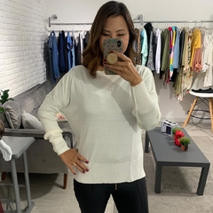 Blusa em Tricot Bene Manga Longa - Loja Online DoMeuJeito - calçados, roupas e acessórios para o seu look 