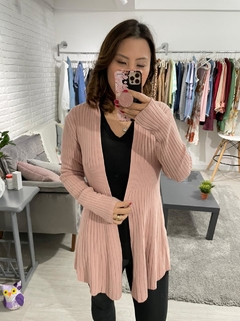 Cardigan Benê Modal Canelado