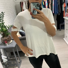 Blusa Recorte Deila Manga Viscolycra - Loja Online DoMeuJeito - calçados, roupas e acessórios para o seu look 