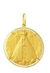 Medalha Nsa Aparecida Em Ouro 18k 8gr Grande