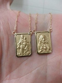 Escapulário Em Ouro 18k Médio Feminino Masculino - comprar online