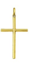 Pingente Cruz De Ouro 4,6 Cm 18k 750 Com Certificado