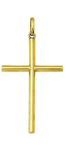 Pingente Cruz De Ouro 4,6 Cm 18k 750 Com Certificado