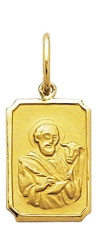 Medalha 2,9cm São Lucas Ouro 18k Grande