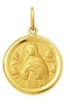 Medalha 2,6cm Nossa Senhora Da Conceição Ouro 18k Pingente