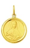 Leão Jóias Medalha Pingente Santa Teresinha 2gr Ouro 18k