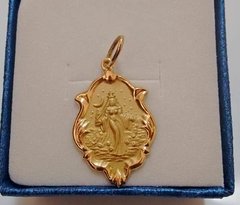 Medalha Pingente Iemanjá Ouro 18k 2,5 Cm - comprar online