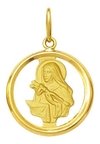 Medalha Santa Rita De Cassia 1,8cm Ouro 18k