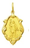 Medalha Santo Expedito Em Ouro 18k 1 Cm Com Certificado