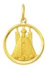 Medalha 3,4cm Nossa Senhora Aparecida Ouro 18k