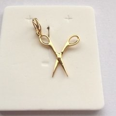 Pingente Tesoura De Ouro 18k