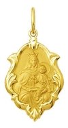 Medalha Nossa Senhora Do Carmo Ouro 18k 1,5 Cm Certificado