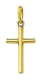 Cruz De Ouro 18k 750 Unisex Com Certificado