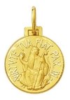 Medalha Pingente São Bento Em Ouro 18k 1,4 Cm Certificado