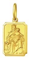 Medalha 2,9cm Nossa Senhora Do Carmo Ouro 18k Grande