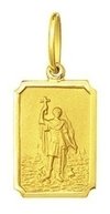 Pingente Medalha Santo Expedito Ouro 18k Pequeno 1,5cm