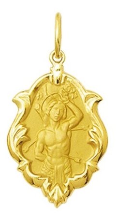 Medalha 2,6cm São Sebastião Ouro 18k Ornato