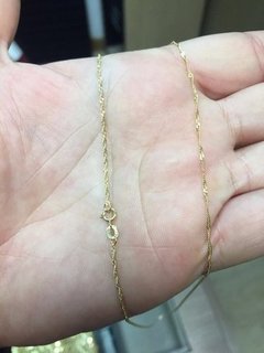 Cordão De Ouro 18k Singapura 60cm 1,6 Gr - comprar online