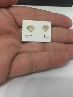 Brinco Ouro 18k Diamante na internet