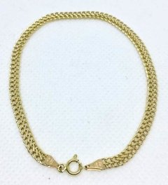 Pulseira Feminina De Ouro 18k Lacraia Feminina 4mm Ouro 18k